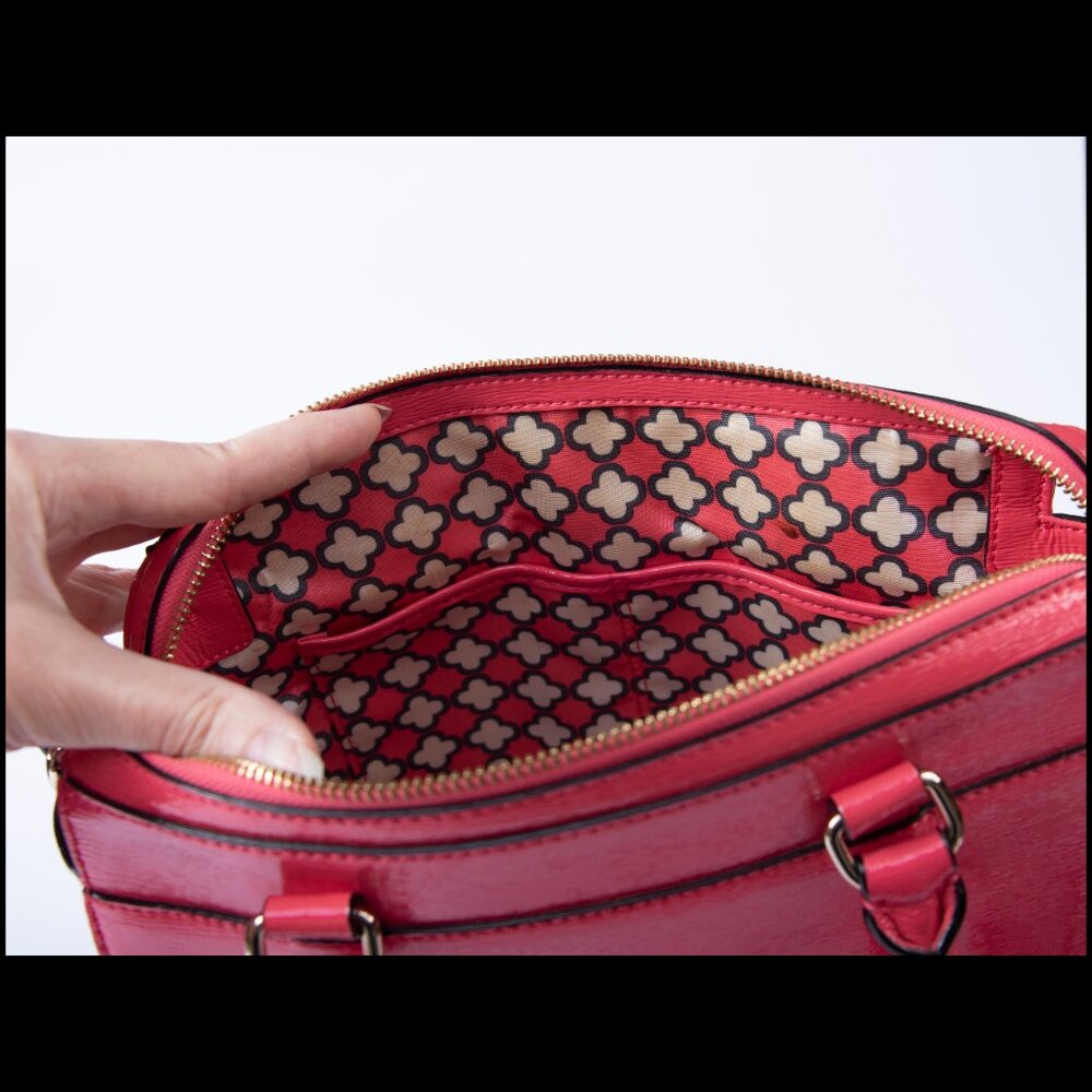 Kate Spade Beacon Court Jeanne Strawberry Patent Leather Satchel Purse EUC - Picture 8 of 8